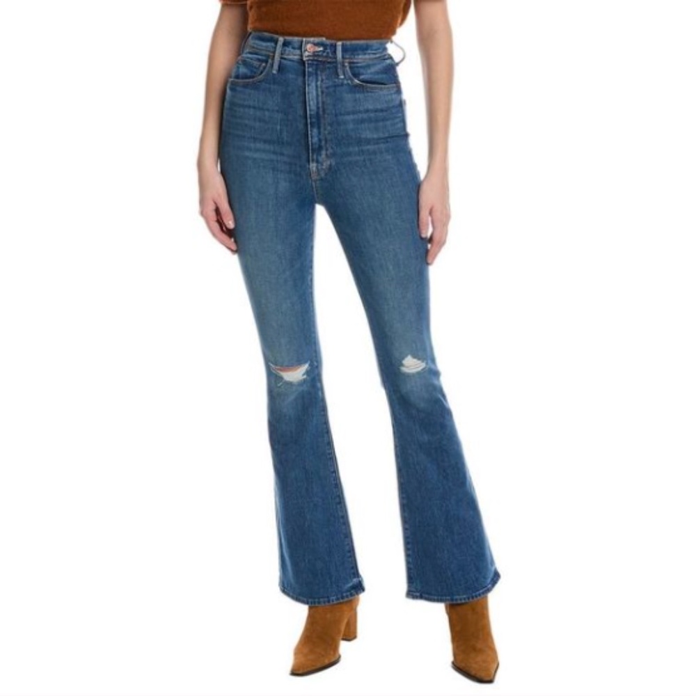 Mother The Tippy Top Cruiser Sneak Jeans in Globe Trotter 25 NWOT